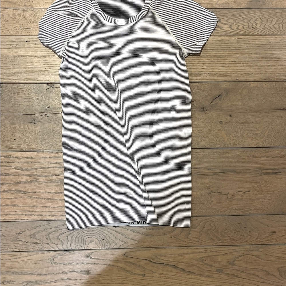 Lululemon swiftly tech striped shirt
